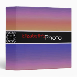 Colorful Acrylic Abstract Album Photo #5 3 Ring Binder