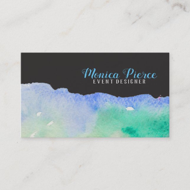 Colorful Acrylic Design Business Card (Front)