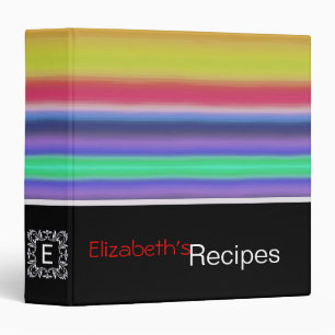 Colorful Acrylic Rainbow Abstract #5 Binder