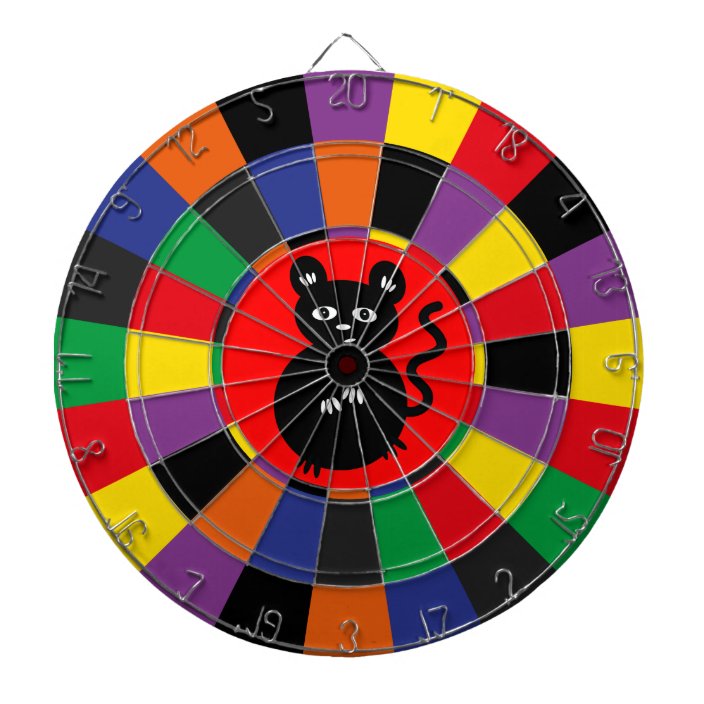 Colorful Add Your Own Image to Center Dartboard With Darts | Zazzle.com