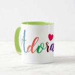Colorful Adorable Word Print Cute Heart Fun Coffee Mug at Zazzle