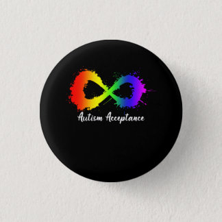 Colorful Advocacy Red Instead Autism Infiniti Acce Button