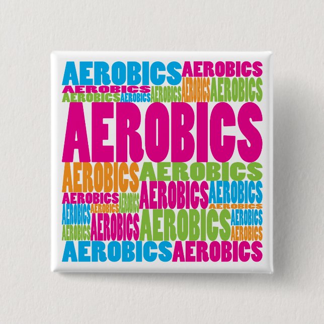 Colorful Aerobics Button (Front)