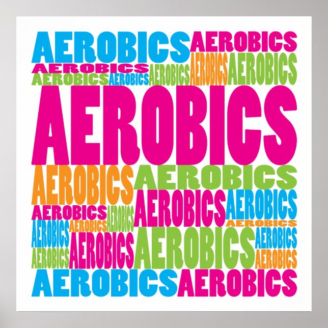 Colorful Aerobics Poster (Front)