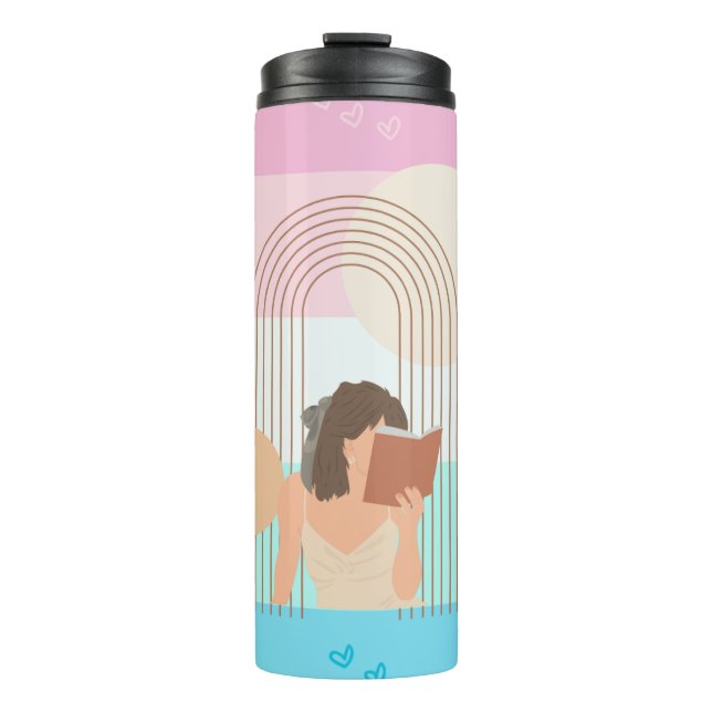 Colorful Aesthetic  Thermal Tumbler (Front)