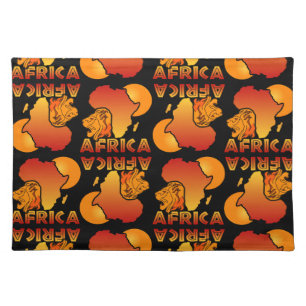 Colorful AFRICA placemat
