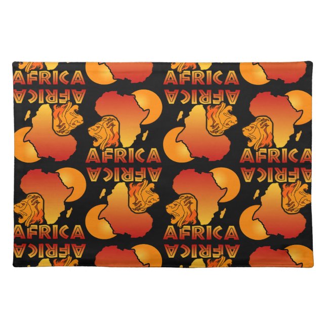Colorful AFRICA placemat (Front)