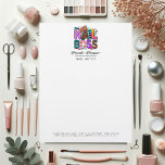 Colorful African American Nail Boss Branding Letterhead<br><div class="desc">This vibrant and bold letterhead is designed for the modern African American nail salon owner or nail tech who wants to make a statement. With striking colors and a sleek design, it’s perfect for showcasing your unique brand and professionalism. Whether you're sending out client invoices, promotional materials, or business correspondence,...</div>