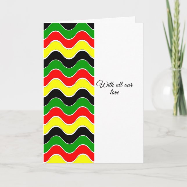 Colorful African American sympathy Card (Front)