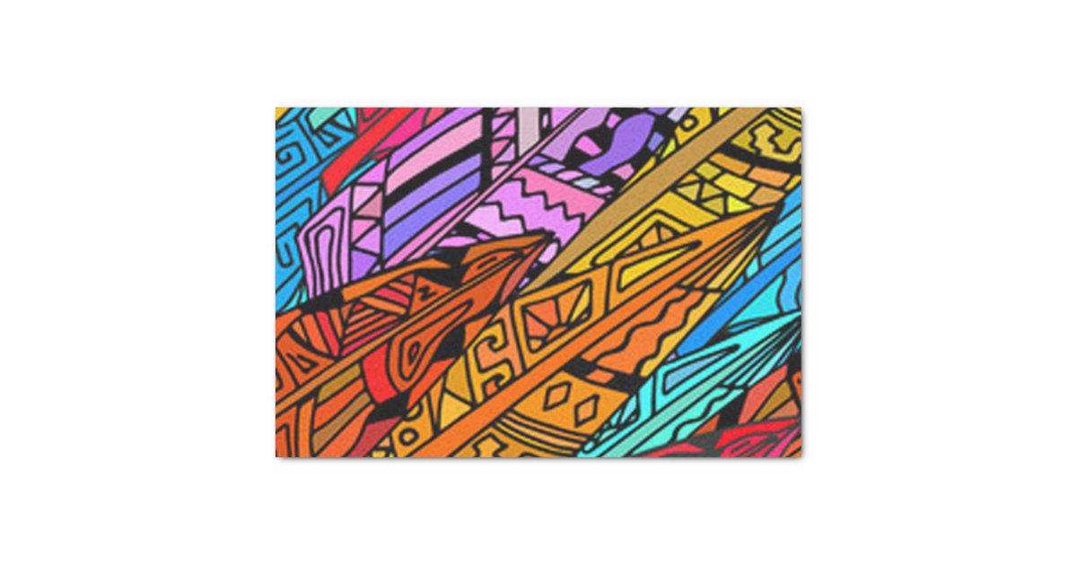 Colorful African Design Tissue Paper | Zazzle.com