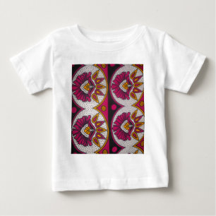 Colorful African Fabric Motif Art Print Baby T-Shirt