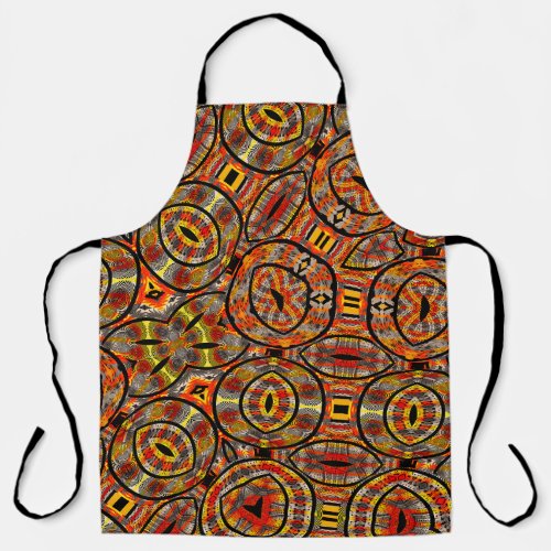 Colorful African fabric _ Seamless pattern illust Apron