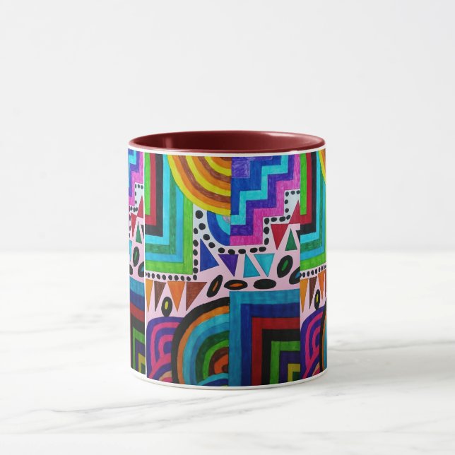 Colorful African Inspirations  Mug (Center)