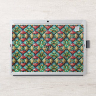 Colorful African-Inspired Geometric Mosaic Pattern HP Laptop Skin
