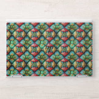 Colorful African-Inspired Geometric Mosaic Pattern HP Laptop Skin