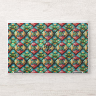 Colorful African-Inspired Geometric Mosaic Pattern HP Laptop Skin