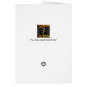 Colorful African Pattern Print Collage Cards (Back)