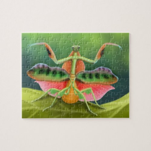 Colorful African Praying Mantis on Display Puzzle