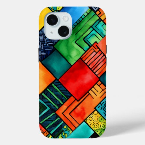 Colorful African Print iPhone 15iPhone  iPad case