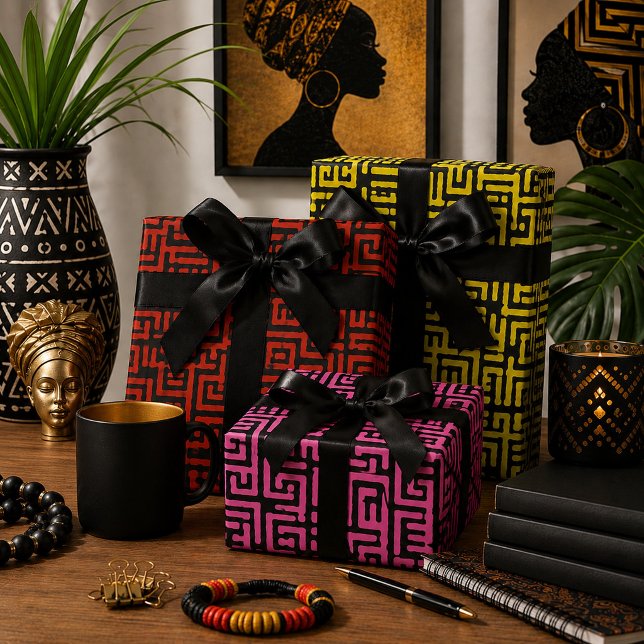 Colorful African Print Wrapping Paper Sheets (Creator Uploaded)