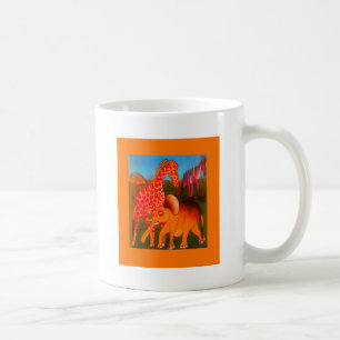 Colorful  African wild animal safari colors Coffee Mug