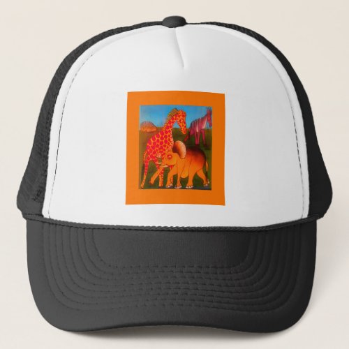 Colorful  African wild animal safari colors Trucker Hat