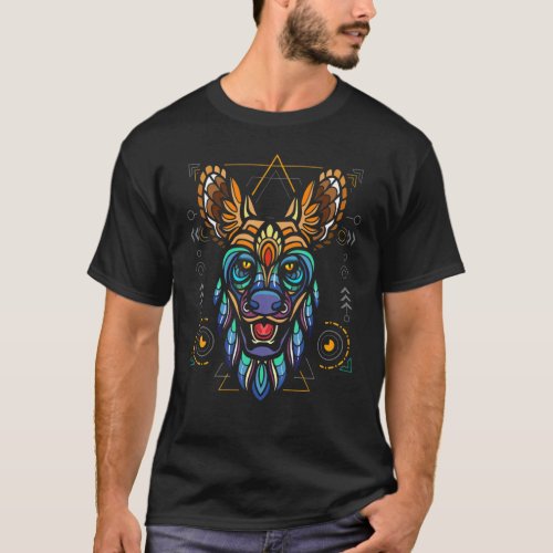 Colorful African Wild Dog T_Shirt
