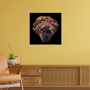 Colorful African Woman Poster
