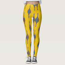 Colorful African yoga Yellow and blue pattern