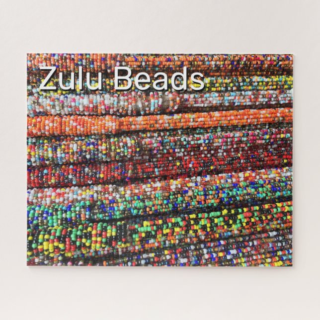 Colorful African Zulu Beads Jigsaw Puzzle (Horizontal)