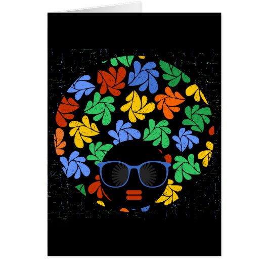 Colorful Afro Love Cards (Front)