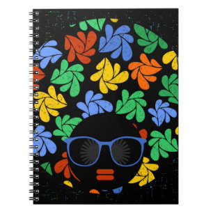 Colorful Afro Love Notebook