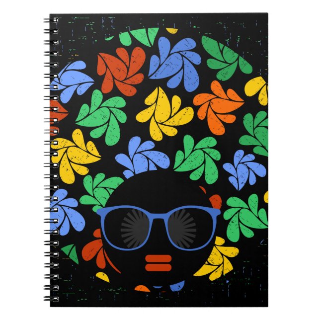 Colorful Afro Love Notebook (Front)