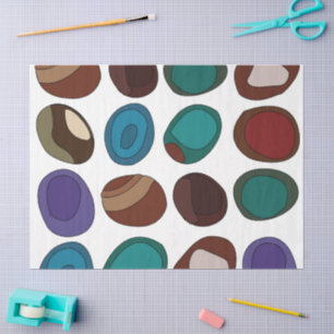 Colorful Agate Stone Crystal Pattern Tissue Paper