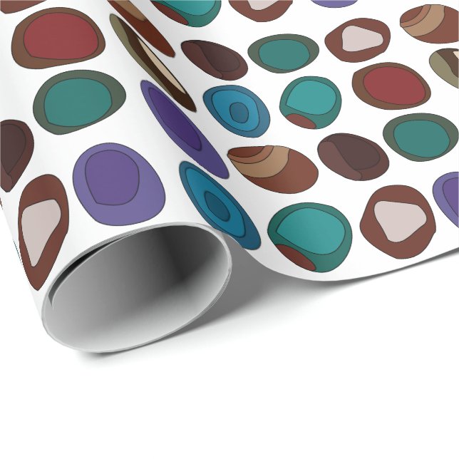 Colorful Agate Stone Crystal Pattern Wrapping Paper (Roll Corner)