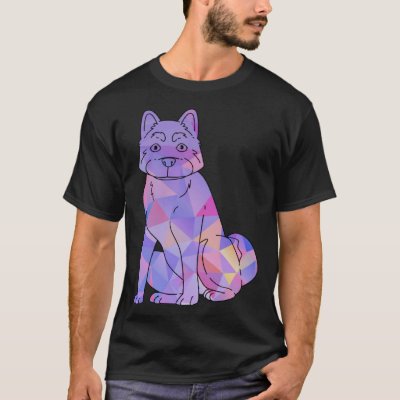 Colorful Akita T-Shirt