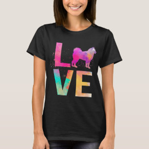 Colorful Alaskan Malamute Dog Mom Gifts Alaskan Ma T-Shirt