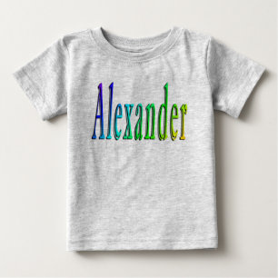 Colorful Alexander Name Logo, Baby T-Shirt