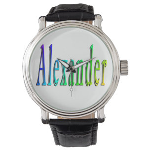 Colorful Alexander Name Logo, Watch