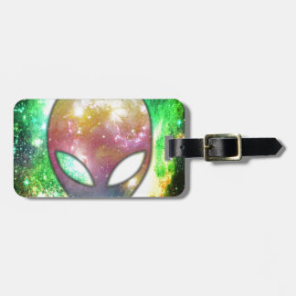 Colorful Alien Luggage Tag