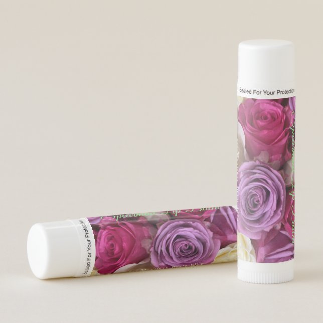 Colorful All-Natural Spearmint Bee's Wax Lip Balm (Front)