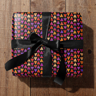 Colorful All Occasion Triangle Pattern  Wrapping Paper