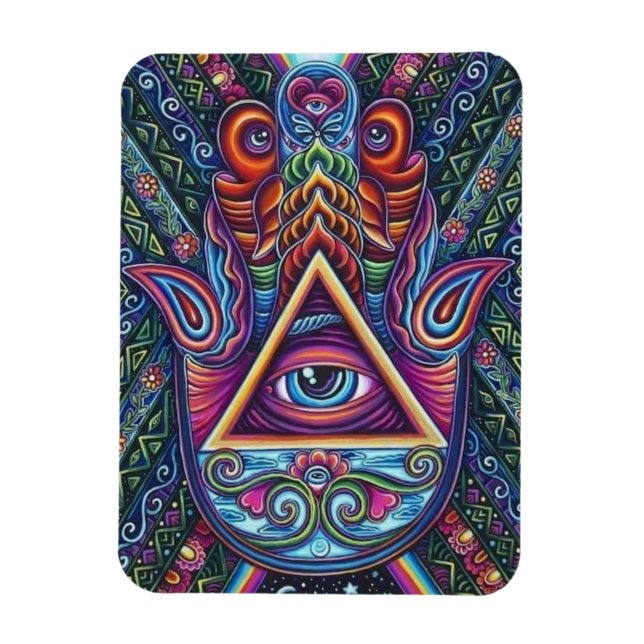 Colorful All-Seeing Eye Magnet (Vertical)