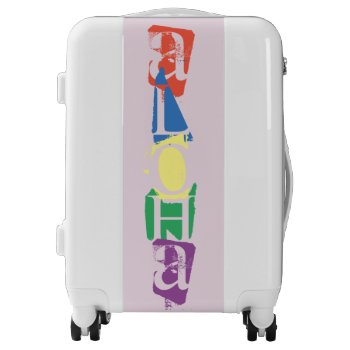 Colorful Aloha Luggage by PattiJAdkins at Zazzle