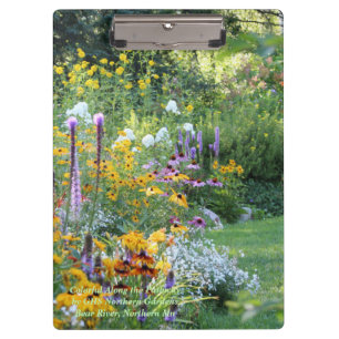 Colorful Along the Pathway! Three Gardens Meet Clipboard
