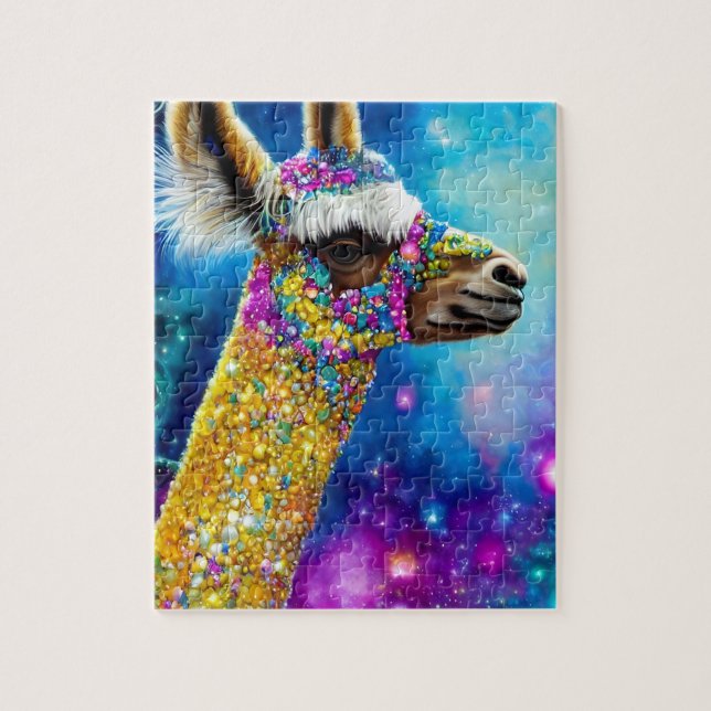 Colorful Alpaca Jigsaw Puzzle (Vertical)