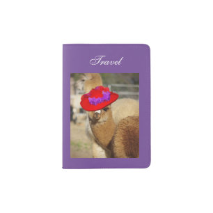 Colorful Alpaca Passport Holder