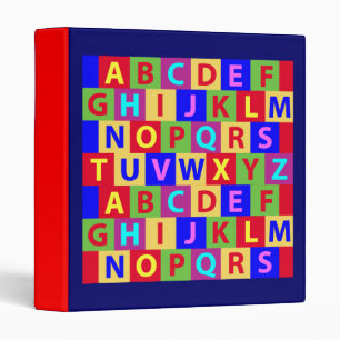 Colorful Alphabet Binder