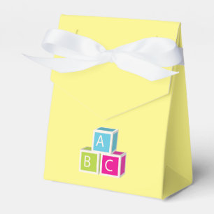 Colorful Alphabet blocks Favor Boxes