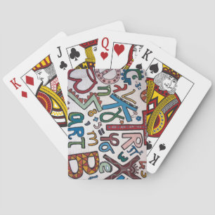 Colorful Alphabet Classic Playing Cards
